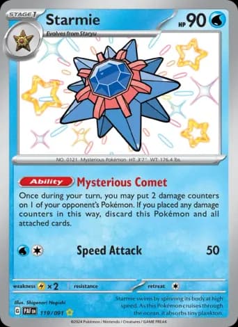 Starmie Pokémon card #119