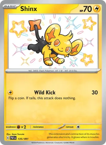Shinx Pokémon card #135