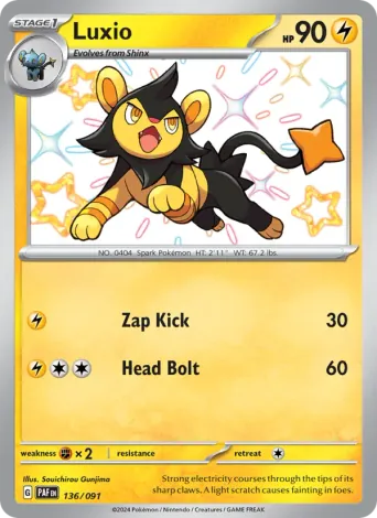 Luxio Pokémon card #136