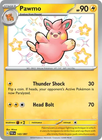 Pawmo Pokémon card #143