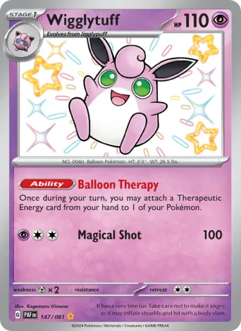 Wigglytuff Pokémon card #147