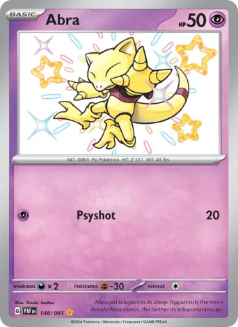 Abra Pokémon card #148