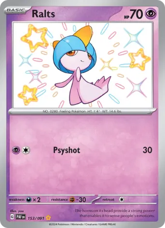 Ralts Pokémon card #153