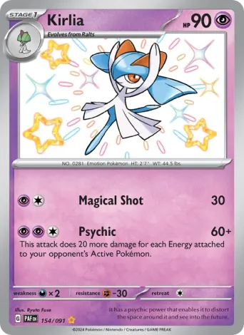 Kirlia Pokémon card #154