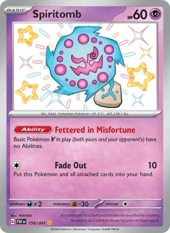 Spiritomb Pokémon card #158