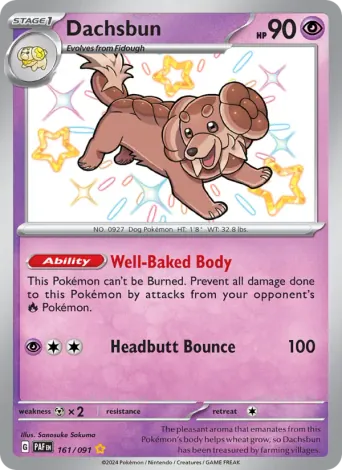 Dachsbun Pokémon card #161