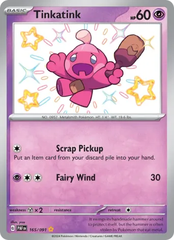Tinkatink Pokémon card #165