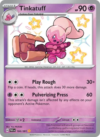 Tinkatuff Pokémon card #166