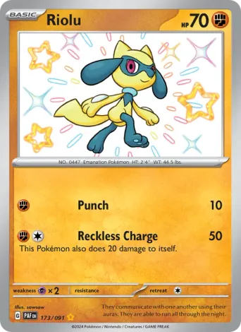 Riolu Pokémon card #173