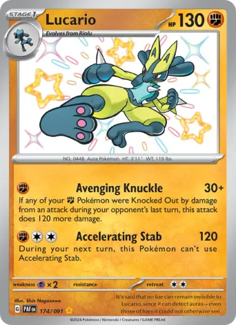 Lucario Pokémon card #174