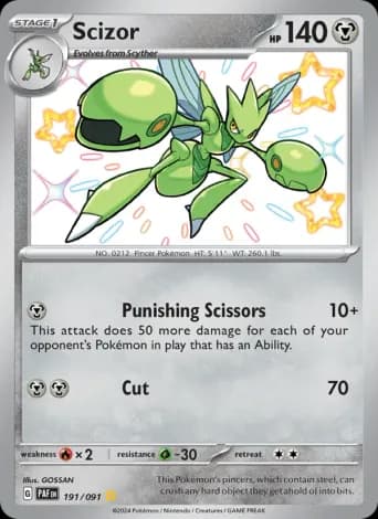 Scizor Pokémon card #191