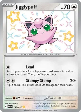 Jigglypuff Pokémon card #198