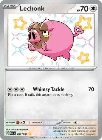 Lechonk Pokémon card #207