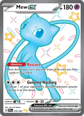 Mew ex Pokémon card #216