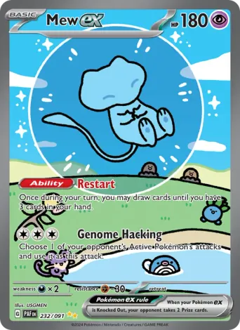 Mew ex Pokémon card #232