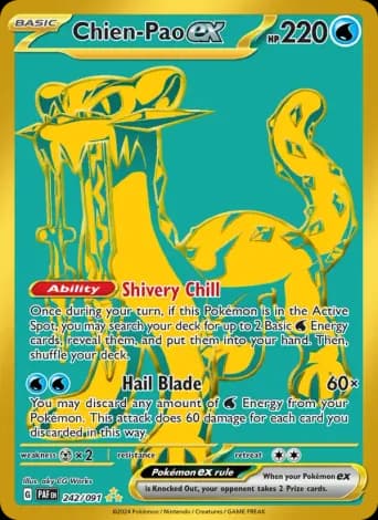 Chien-Pao ex Pokémon card #242