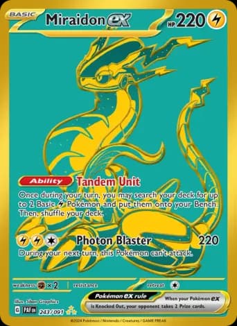Miraidon ex Pokémon card #243