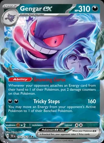 Gengar ex Pokémon card #104