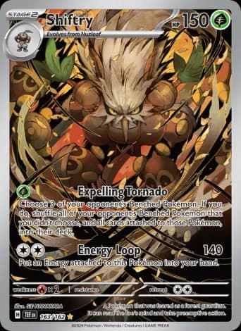 Shiftry Pokémon card #163