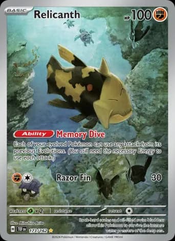 Relicanth Pokémon card #173