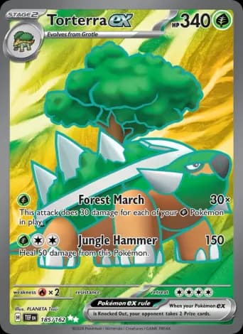 Torterra ex Pokémon card #185