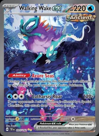 Walking Wake ex Pokémon card #205
