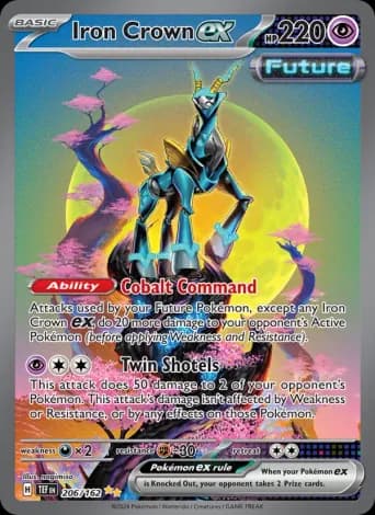 Iron Crown ex Pokémon card #206