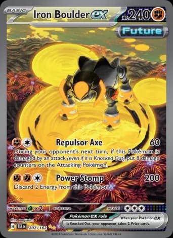 Iron Boulder ex Pokémon card #207