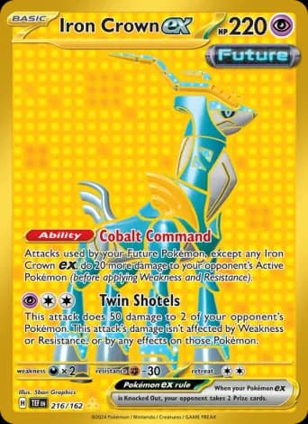 Iron Crown ex Pokémon card #216