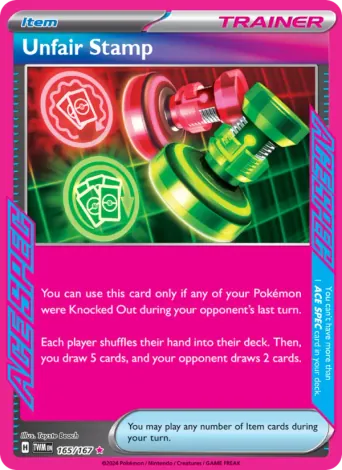 Unfair Stamp Pokémon card #165