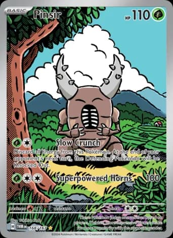 Pinsir Pokémon card #168