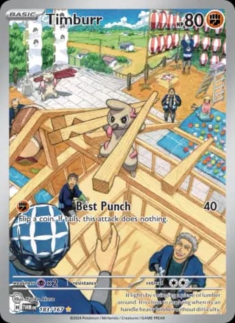 Timburr Pokémon card #183