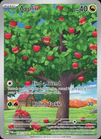 Applin Pokémon card #185