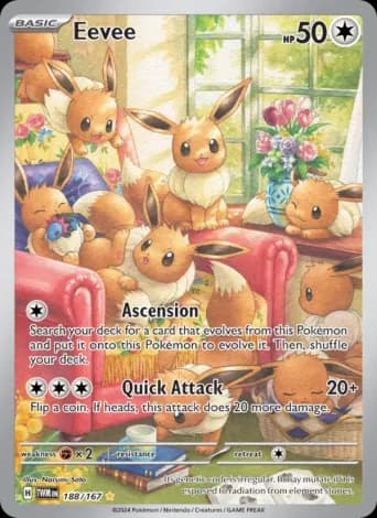 Eevee Pokémon card #188
