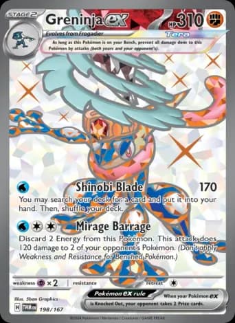 Greninja ex Pokémon card #198