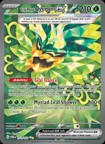 Teal Mask Ogerpon ex Pokémon card #211