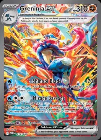 Greninja ex Pokémon card #214