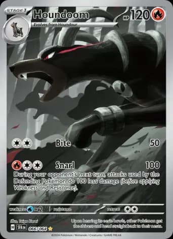 Houndoom Pokémon card #66