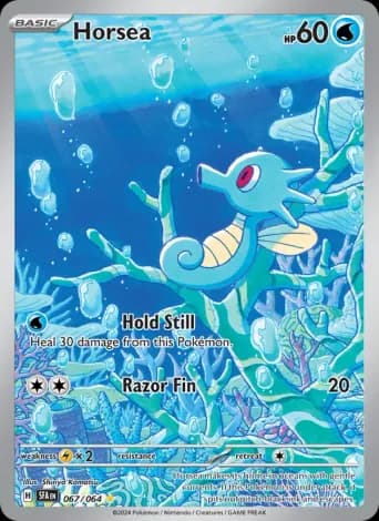 Horsea Pokémon card #67