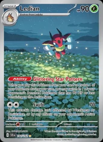 Ledian Pokémon card #144