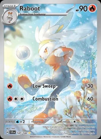 Raboot Pokémon card #147