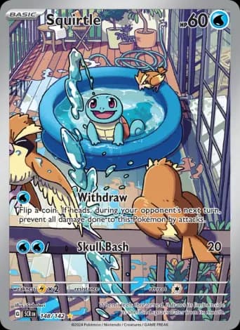 Squirtle Pokémon card #148