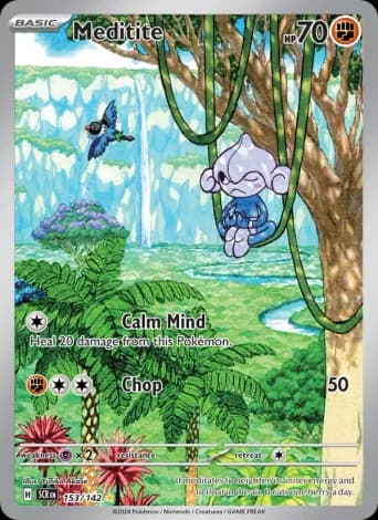 Meditite Pokémon card #153
