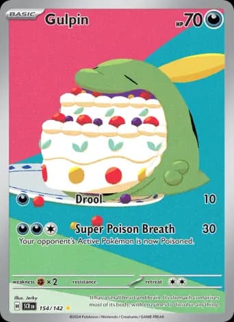 Gulpin Pokémon card #154