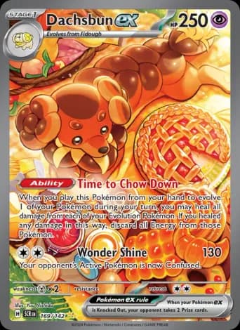 Dachsbun ex Pokémon card #169