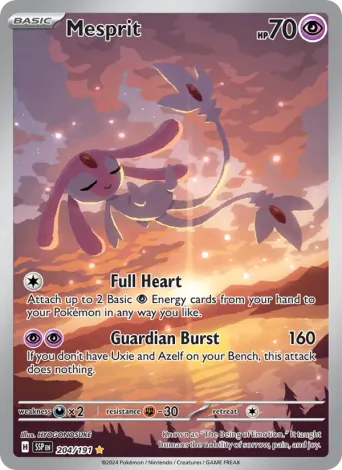 Mesprit Pokémon card #204