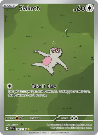 Slakoth Pokémon card #212