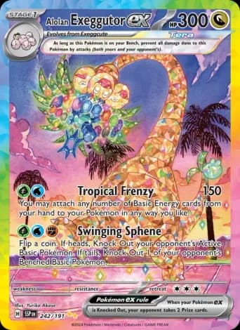 Alolan Exeggutor ex Pokémon card #242