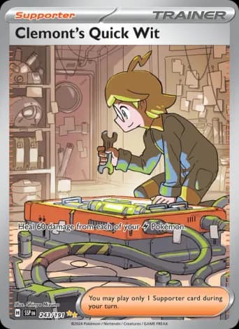 Clemont's Quick Wit Pokémon card #243