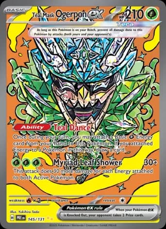 Teal Mask Ogerpon ex Pokémon card #145